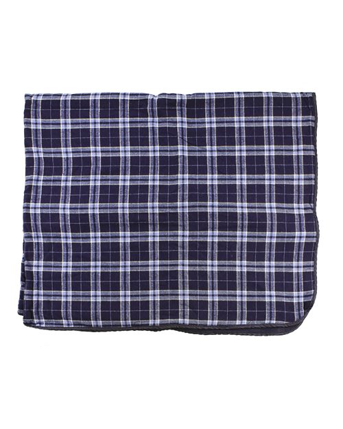 Navy/ Silver Plaid