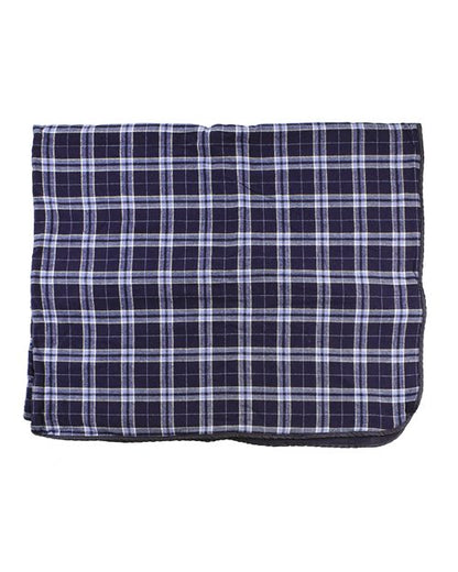 Navy/ Silver Plaid