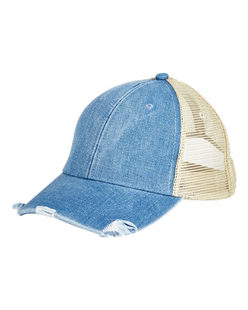 Light Denim/ Tan
