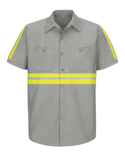 Light Grey/ Yellow Trim