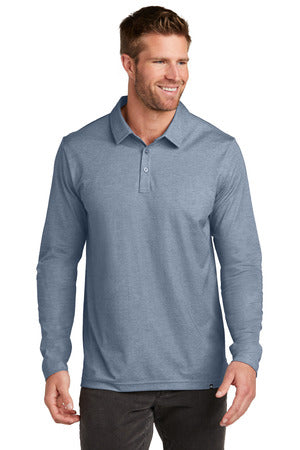 TravisMathew Oceanside Heather Long Sleeve Polo