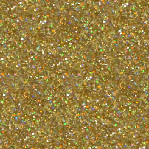 Glitter Vinyl 1 FOOT HOLO GOLD GLITTER