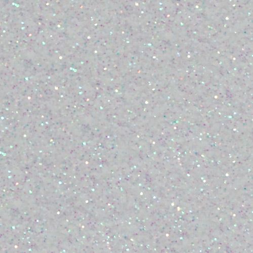 Glitter Vinyl 1 FOOT RAINBOW WHITE GLITTER