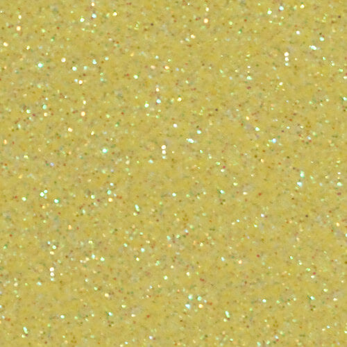 Glitter Vinyl 1 FOOT RAINBOW YELLOW GLITTER